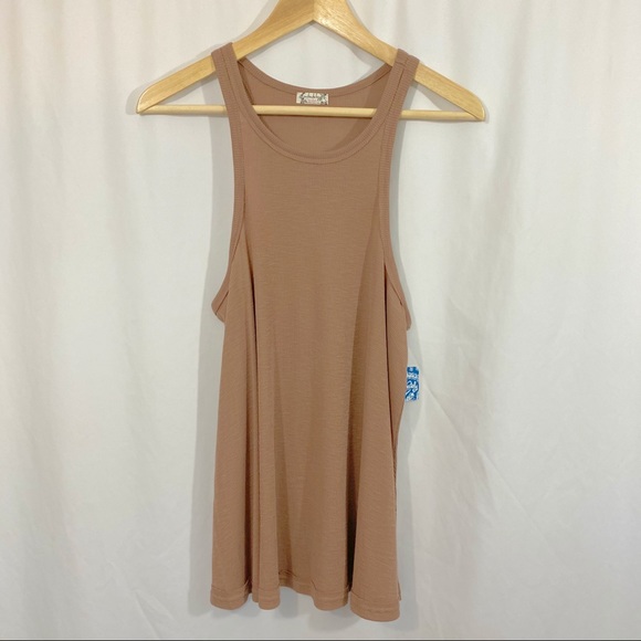 NWT Free People Long Beach Ribbed Swing Tank Top - Picture 2 of 10